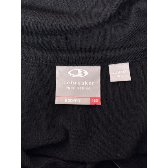 Icebreaker Base Layer Large Womens Bodyfit 260 Pure Merino Wool 1/4 Zip - Picture 7 of 9
